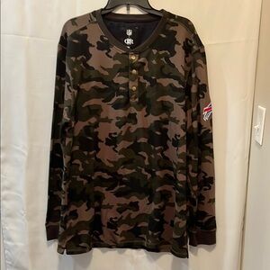 NFL Darius Rucker Green Brown Camo Long Sleeve Tee Size XXL USED nice condition